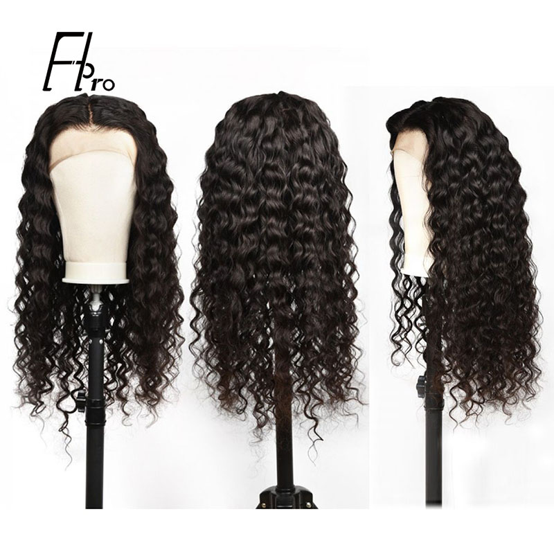 Pre Plucked 360 Lace Frontal Wig With Baby Hair Loose Deep Wave Virgin Hair Wigs